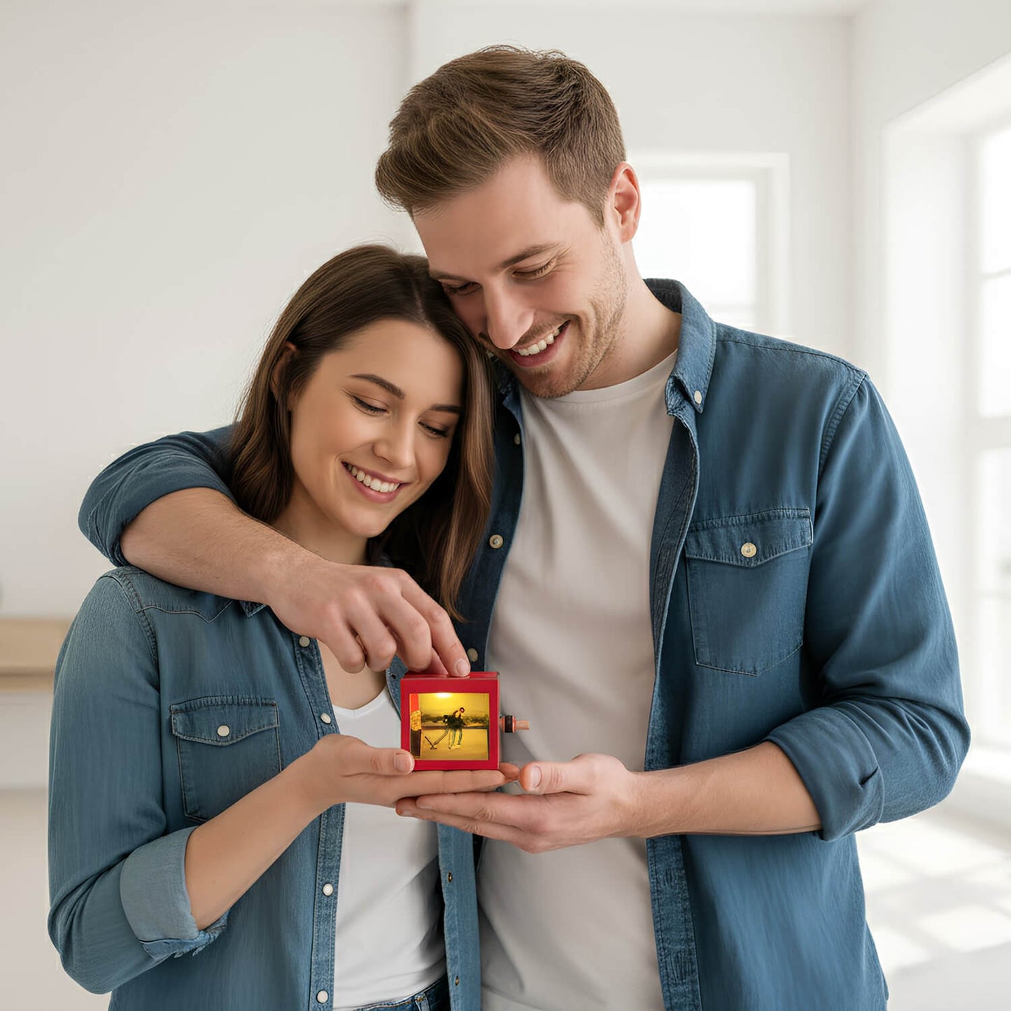 Kişiye Özel Fotoğraflı Işıklı Kutu