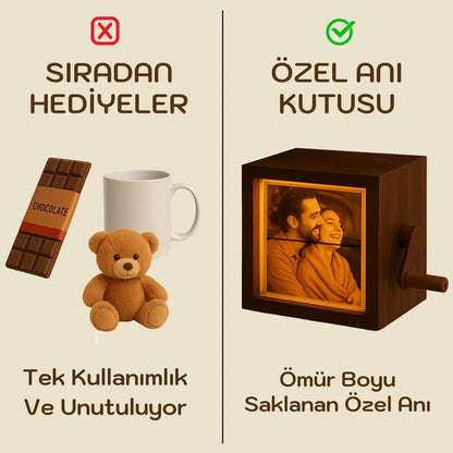 Kişiye Özel Fotoğraflı Işıklı Kutu